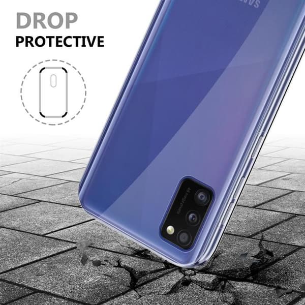 Transparent skydd för Samsung Galaxy A41 Vit