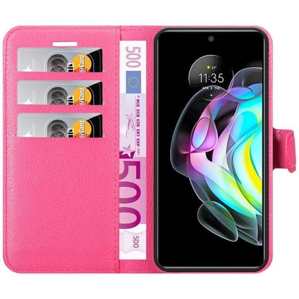 Etui för Motorola EDGE 20 i SOCKERROSA Ros