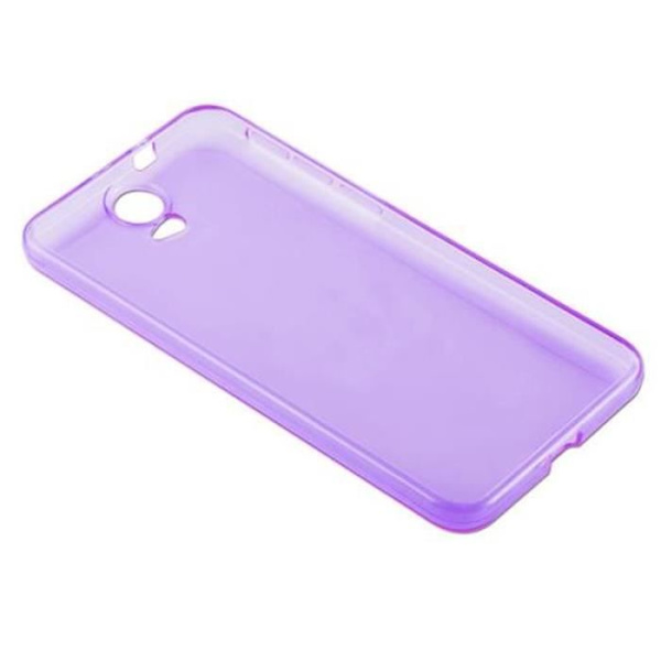HTC ONE E9 LILA TRANSPARENT Fodral Cadorabo DESIGN AIR TPU Silikonskyddsfodral Cover Ultra Slim Bumper