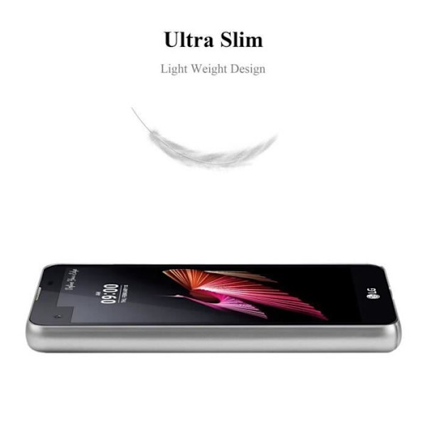 Coque - CADORABO - LG X SCREEN - Hårdskydd - Tunn Design - Enkel Tillgång Grå