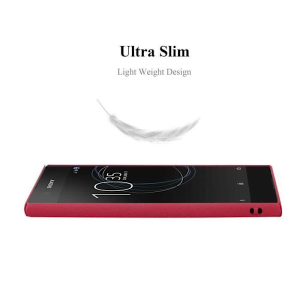 Coque - CADORABO - Sony Xperia XA1 - FROSTY RÖD - Stötskydd - Elegant design FROSTIG RÖD