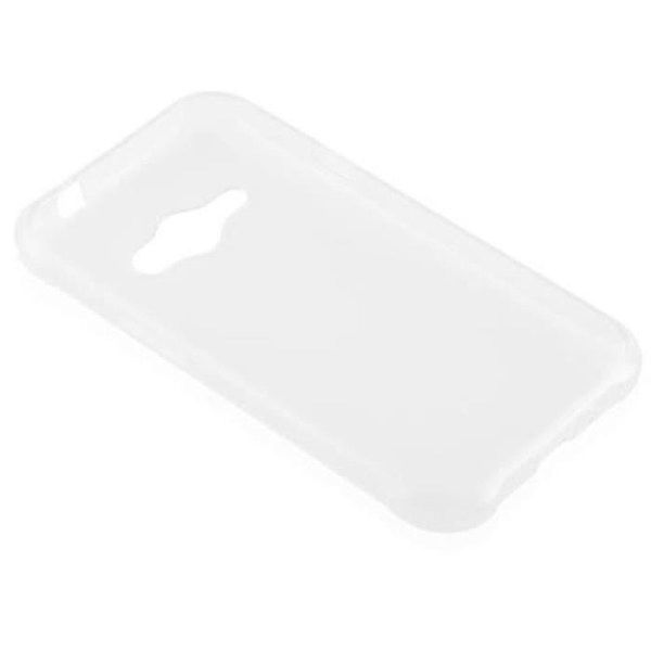 Samsung Galaxy J1 ACE COMPLETE TRANSPARENT Fodral Cadorabo DESIGN AIR TPU Silikonskydd Fodral Skydd Ultrasmal stötfångare