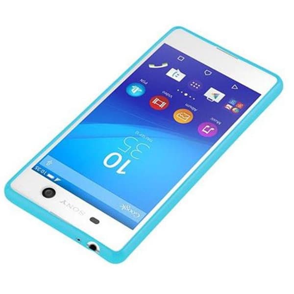 Skal för Sony Xperia M5 JELLY LJUST BLÅ Blå