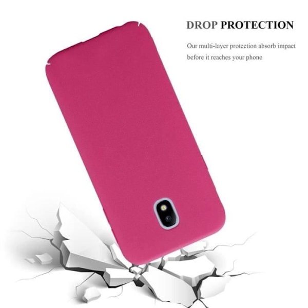 Coque - CADORABO - Samsung Galaxy J7 2017 - Hård Skydd - Matt Design - Färg Rosa Rosa