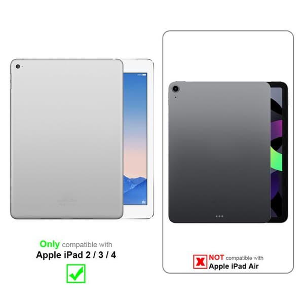 Fodral för iPad 2 / 3 / 4 Flip-skal i Grön Marmor Skydd Grön