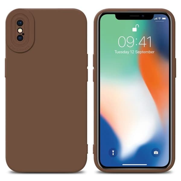 Skyddsfodral för iPhone X / XS i FLUID BRUN Stötsäker brun