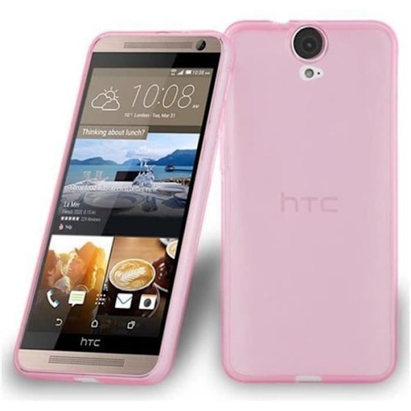 Fodral till HTC ONE E9 i TRANSPARENT LJUSROSA från Cadorabo (AIR Design) Ultratunt mjukt silikongel TPU-skydd med anti-chock –