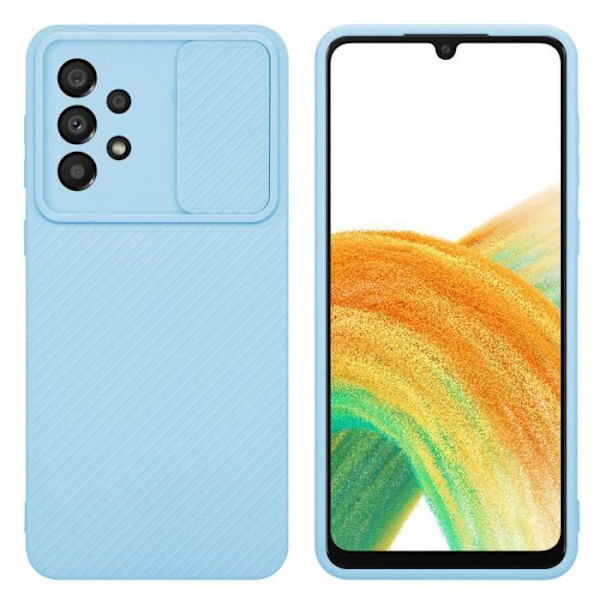 Hus för Samsung Galaxy A33 5G - CADORABO - TPU-silikonfodral - Skydd för kameran - Ljusblå Ljusblå