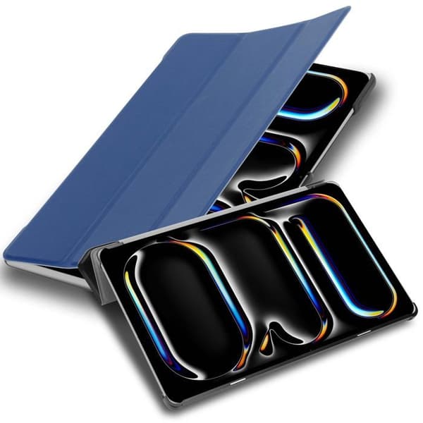 Fodral för iPad 11 Pro 2024 Skydd i MÖRKBLAU JERSEY Stötsäker Hölje Blå