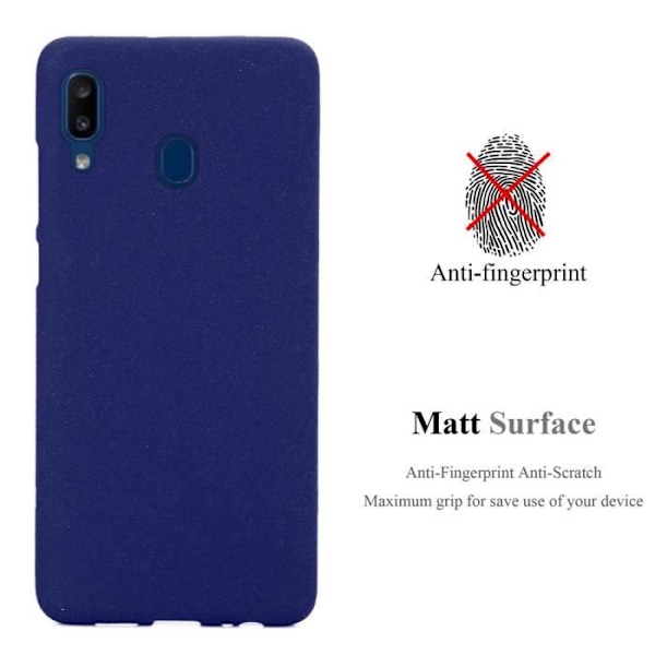 Coque - CADORABO - Samsung Galaxy A10e / A20e - MÖRKBLEU FROST - Mjuk skydd - Tunn och lätt design Frost Blå Mörk