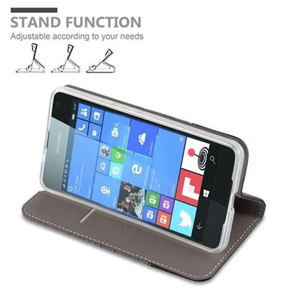 Skyddsfodral för Nokia Lumia 650 i GRÅSVART Stötskyddande Etui Grå