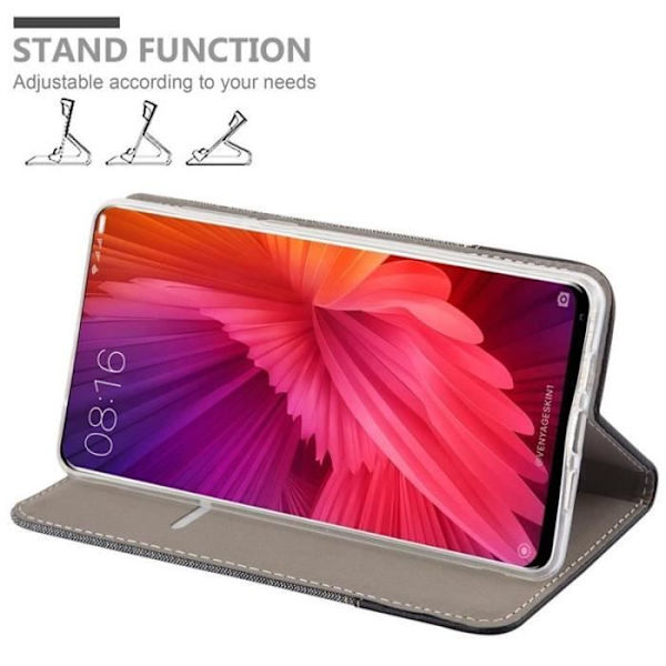 Cadorabo Fodral till Xiaomi Mi MIX 2 i GRÅ SVART