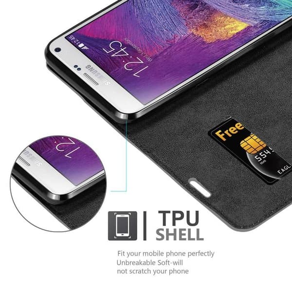 Fodral för Samsung Galaxy NOTE 4 Skal i TITAN GRÅ Grå