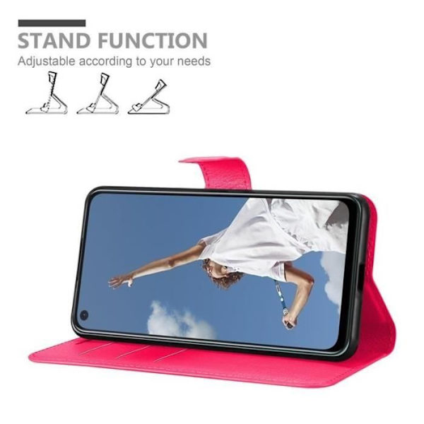 Coque - CADORABO - Oppo A52 - Rosa - Mjuk - Funktion för bokstöd Rosa