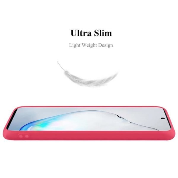 Fodral - CADORABO - Samsung Galaxy NOTE 10 PLUS - Candy Red - Silikon TPU - Stötskydd Candy Red