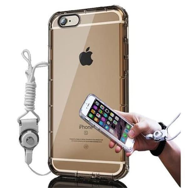 Transparent guldskal för iPhone 6 / 6S Gul