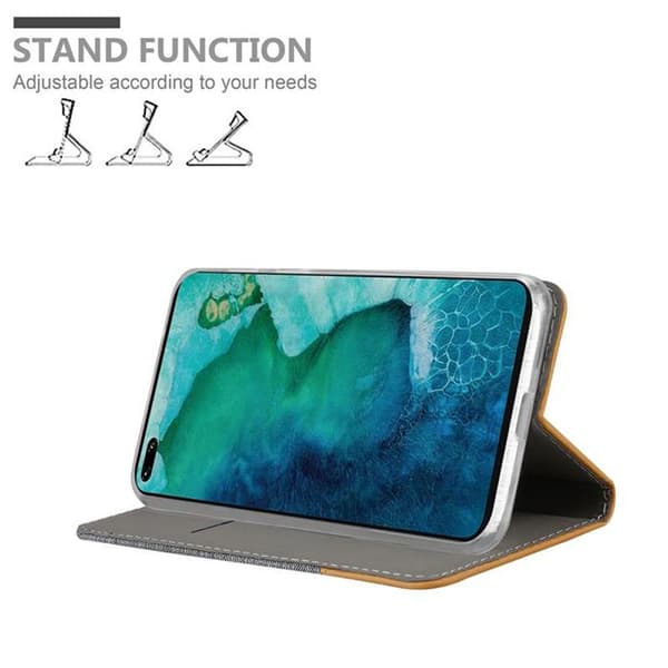 Skyddsfodral för Honor View 30 PRO i LJUST GRÅ BRUN Etui Case Skydd Grå