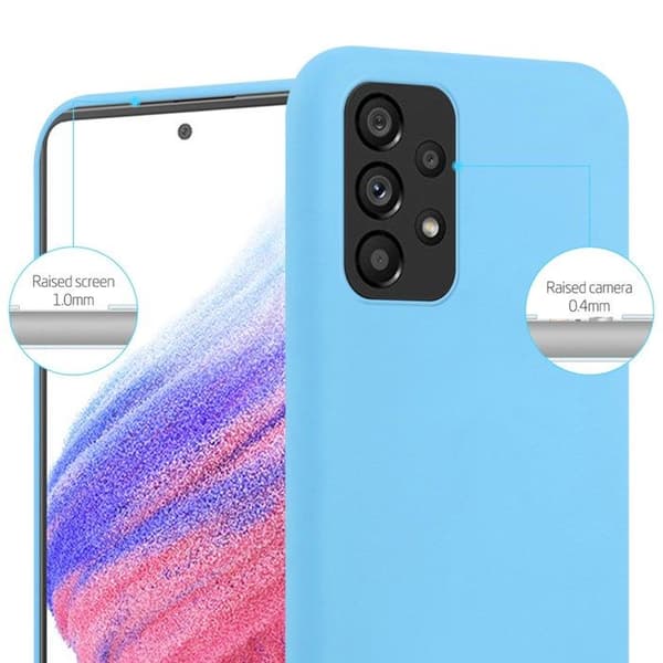 Skyddsfodral för Samsung Galaxy A53 5G CANDY BLÅ Stötsäker Silikon Blå