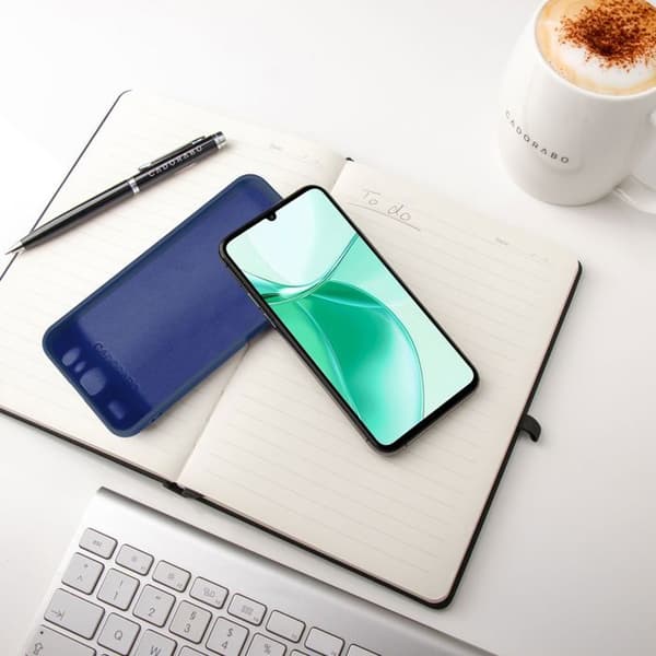 Skyddsskal för ZTE Blade A35 / A55 Stötabsorberande i LIQUID BLUE Blå