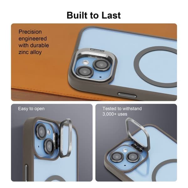 iPhone 14-fodral i GRÅ MagSafe-kompatibel Stötsäker skydd Grå