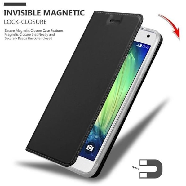 Cadorabo Fodral till Samsung Galaxy A7 2015 i KLASSIG SVART