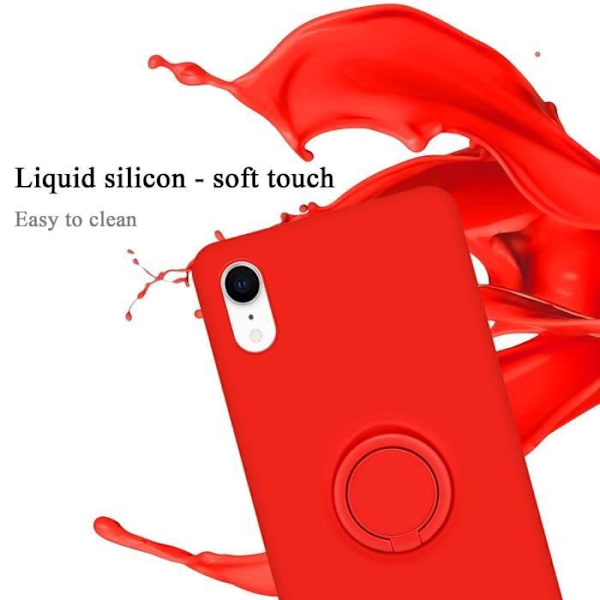 Coque - CADORABO - iPhone XR - Silikon TPU - Röd - Stötskydd Röd