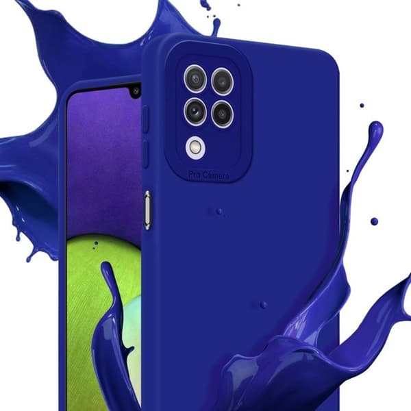 Skyddsfodral för Samsung Galaxy A22 4G i FLUID BLÅ Stötsäker Blå