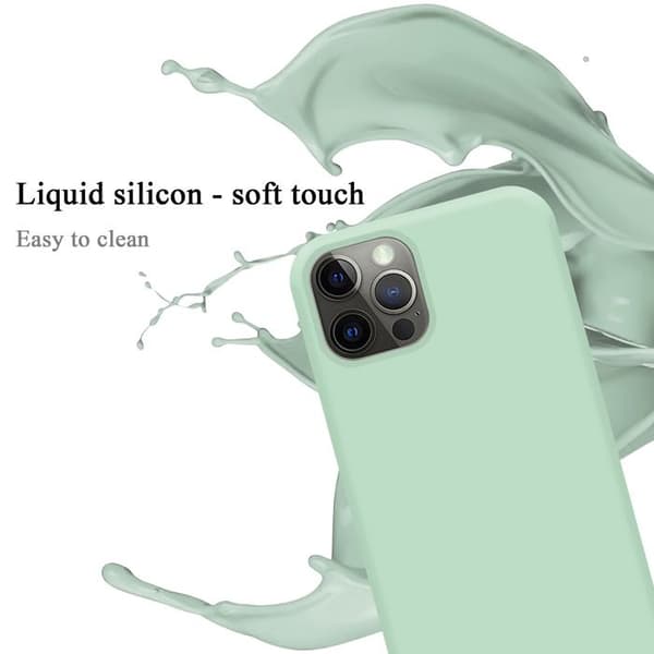 Skal för iPhone 13 Stötabsorberande i LIQUID LIGHT GREEN Grön