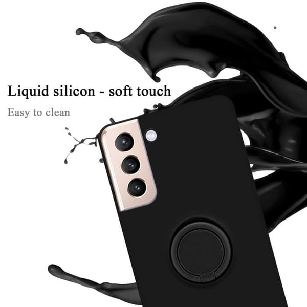 Skyddsfodral för Samsung Galaxy S22 PLUS i LIQUID BLACK Stötskydd