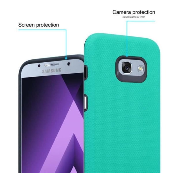 Fodral till Samsung Galaxy A3 2017 i TURQUOISE LIS Outdoor Cadorabo Cover Hybridskydd halkfri yta