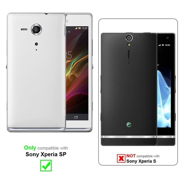 Fodral för Sony Xperia SP Flip-skal i VIT MAGNESIUM Plånboks skydd Vit