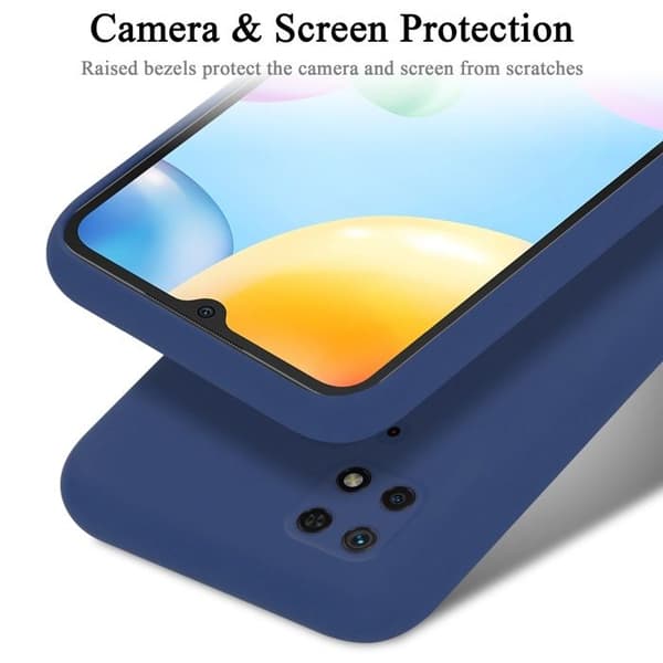 Skyddsskal för Xiaomi RedMi 10C / POCO C40 Stötabsorberande i LIQUID BLUE Blå