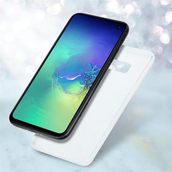 Skyddsfodral för Samsung Galaxy S10 4G i Blå Marmor Våg Nr. 13 Blå