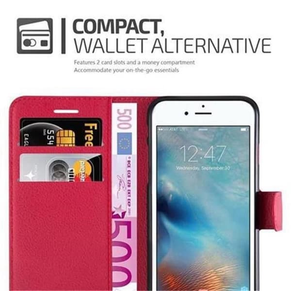Etui för iPhone 7 / 7S / 8 / SE 2020 i KIRSCHRÖD Röd