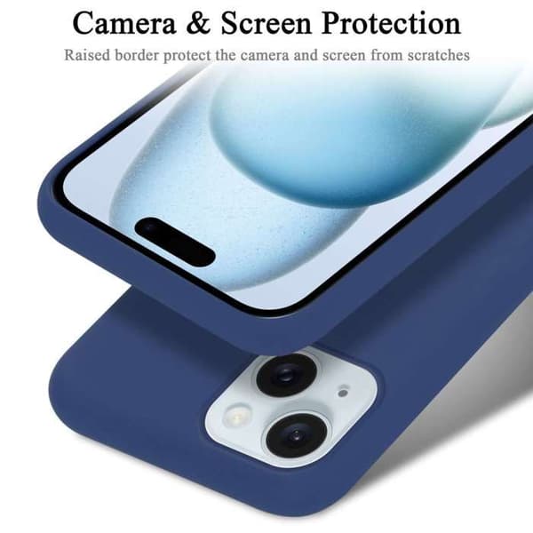 Skal för iPhone 15 Stötabsorberande i LIQUID BLUE Blå