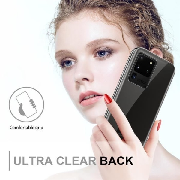 Cadorabo Fodral för Samsung Galaxy S20 ULTRA i Transparent Fodral 360° Helkroppsskydd Skärmskydd Transparent