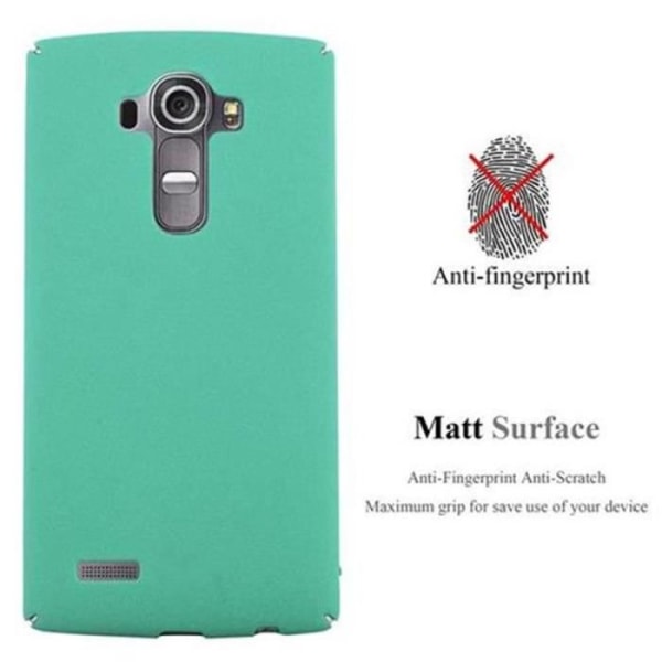 LG G4 - G4 PLUS fodral i FROSTY GREEN från Cadorabo (FROSTY design) Ultratunt hårdplastfodral Styvt hårt fodral med Anti-Shock