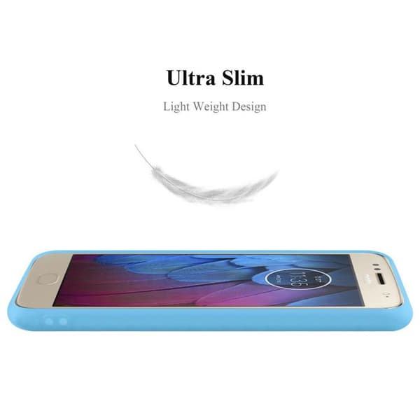 Skyddsskal för Motorola MOTO G5S CANDY BLÅ Stötsäker Silikon Blå
