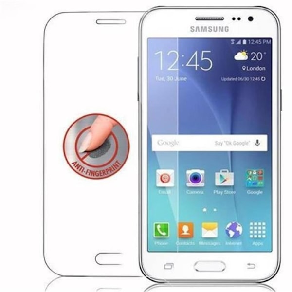 Skärmskydd till Samsung Galaxy J2 (5) - CADORABO - 2015 modell - 0,3 mm härdat glas - Rundade hörn Transparent