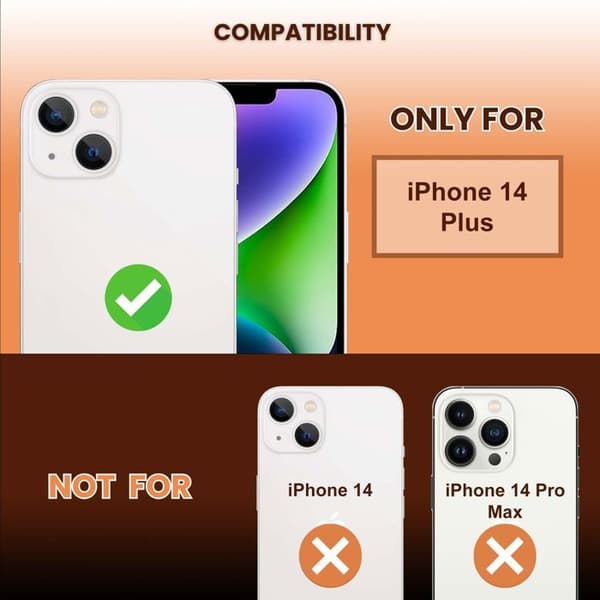 Härdat glas för iPhone 14 PLUS Skärmskydd Vit
