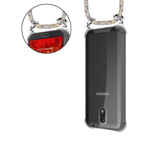 Skydd för Samsung Galaxy NOTE 3 med regnbågsrem och justerbar snodd Gul