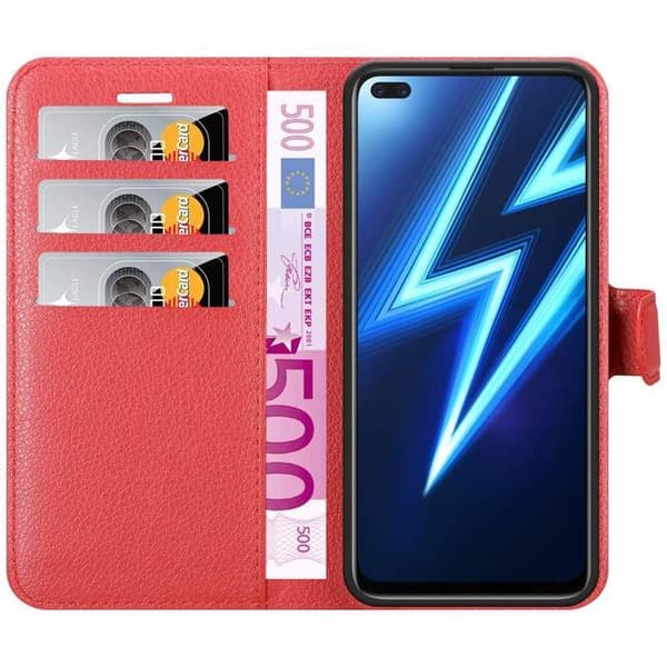 Etui för Realme 6 PRO i KIRSCHRÖD Röd