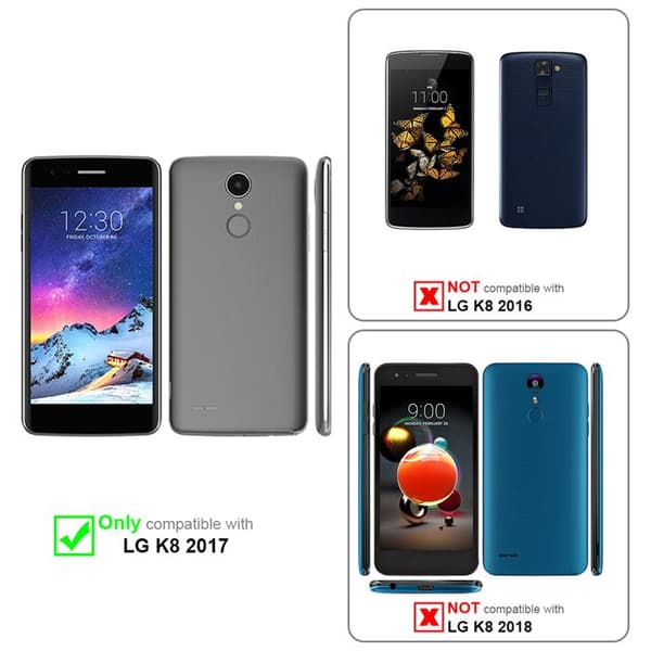 Helt härdat skärmskydd för LG K8 2017 Vit