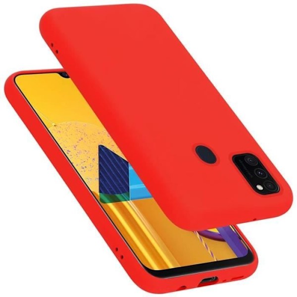 Mobilskal - CADORABO - Samsung Galaxy M30S - Flexibelt TPU-silikon - Röd - Optimal skydd Röd