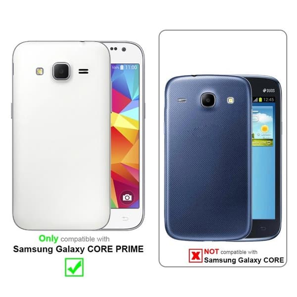 Härdat glas för Samsung Galaxy CORE PRIME, skärmskydd med repbeständighet Vit