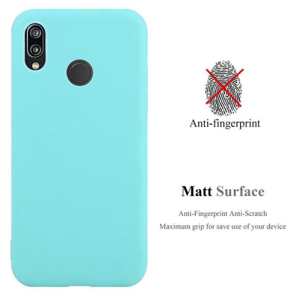 Coque - CADORABO - Huawei P20 LITE - Skydd i mjukt TPU - Stötsäker - Tunn design Blå