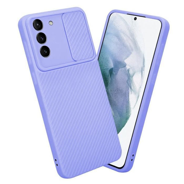 Telefonfodral - CADORABO - Samsung Galaxy S21 PLUS - Silikon TPU - Kameraskydd - Lavendel Lila