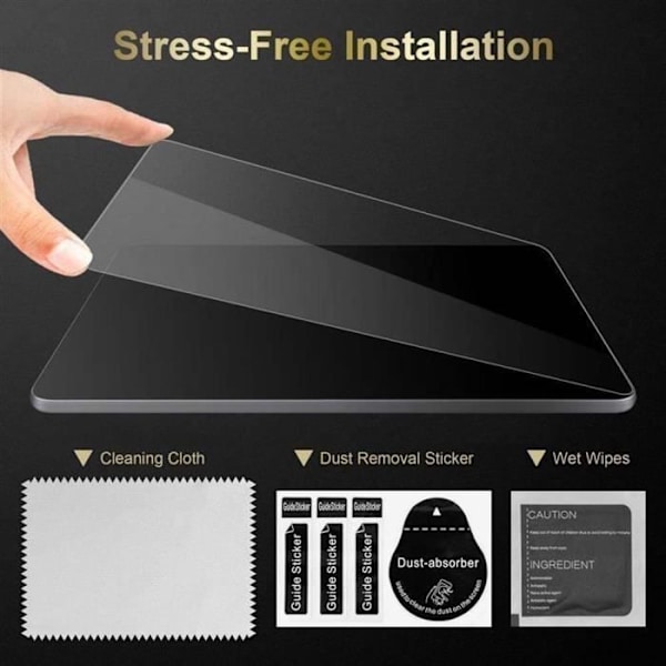 Skärmskydd - CADORABO - Paket med 3 - För Samsung Galaxy Tab E - HÖG TRANSPARANT - Härdat glas