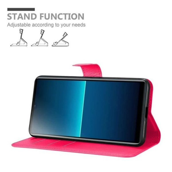 Coque - CADORABO - Sony Xperia L4 - Similicuir - Rosa - Funktion Ställ Rosa