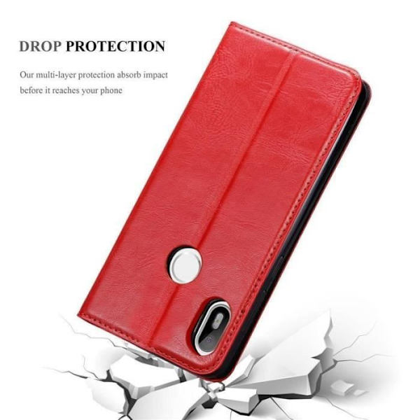 Cadorabo Fodral till BQ Aquaris C i APPLE RED